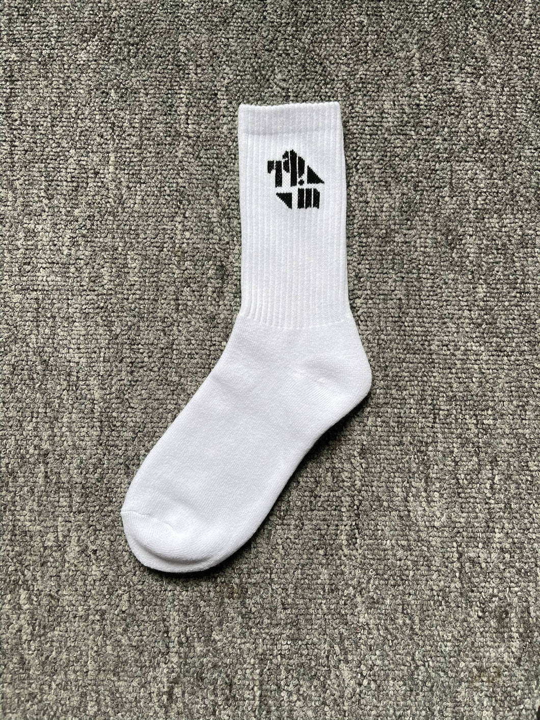 WhiteSocks (Black/Stencil logo)