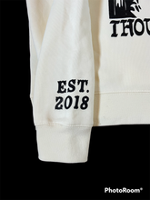 Load image into Gallery viewer, Cream”Scattered Thoughts” Hoodie
